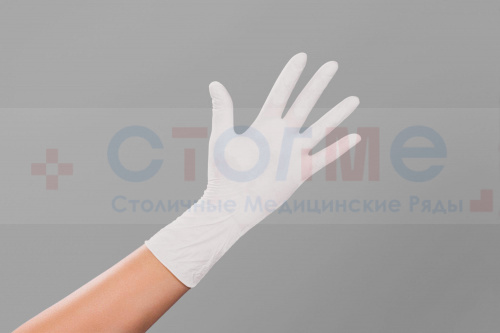 Перчатки Safe&Care xs, белый, 100 шт/упк Перчатки Safe&Care xs, белый, 100 шт/упк