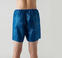 Шорты мужские из спанбонда, универсальный, синий, 10 шт/упк