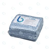 Салфетки безворсовые S-WIPE полипропиленовые для обезжиривания 34х49см цвет синий в упаковке 35 штук
