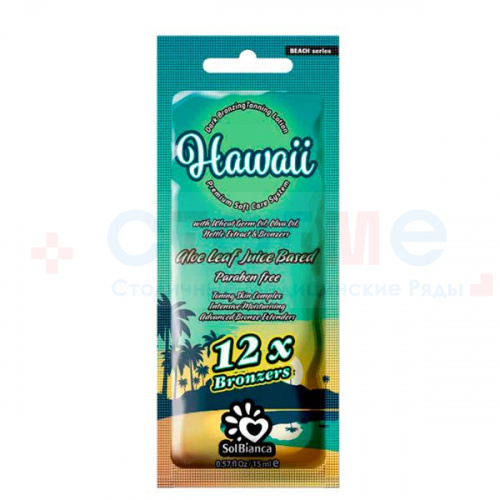 Крем Hawaii с экстрактом ягод клюквы, кофеином, экстрактом зверобоя и бронзаторами SolBianca, 15 мл, 1 шт/упк Крем Hawaii с экстрактом ягод клюквы, кофеином, экстрактом зверобоя и бронзаторами SolBianca, 15 мл, 1 шт/упк