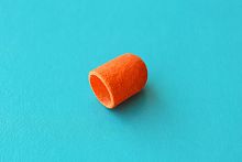 Песочный колпачок на тканевой основе, 10 мм, 320 грит, оранжевый, 10 шт/упк