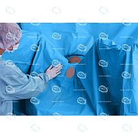 Простыня хирургическая для лапароскопии гинекологической 255х250см стерильная