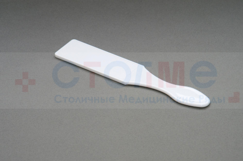 Основа пластиковая для педикюрных пилок, 127х43 мм, белый, 1 шт/упк