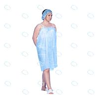 Пелерина, одноразовая, женская. Спанбонд пл. 25г/м2, цв.голубой,1 шт/уп.