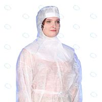 Шапочка-шлем с плечевым покрытием пл.60г/м2