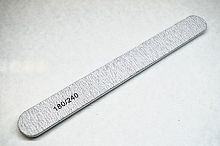 Пилка маникюрная 180/240 грит, серый, 1 шт/упк