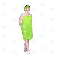 Пелерина, одноразовая, женская. Спанбонд пл. 25г/м2, цв.зеленый,1 шт/уп.